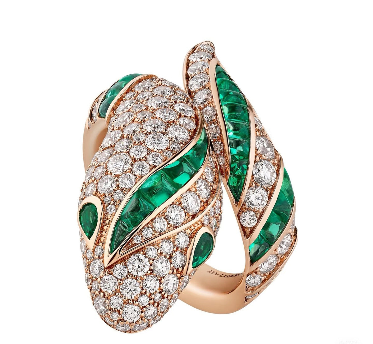 [BV JEWELRY]BRAND NEW LUXURY GREEN SNAKE RING