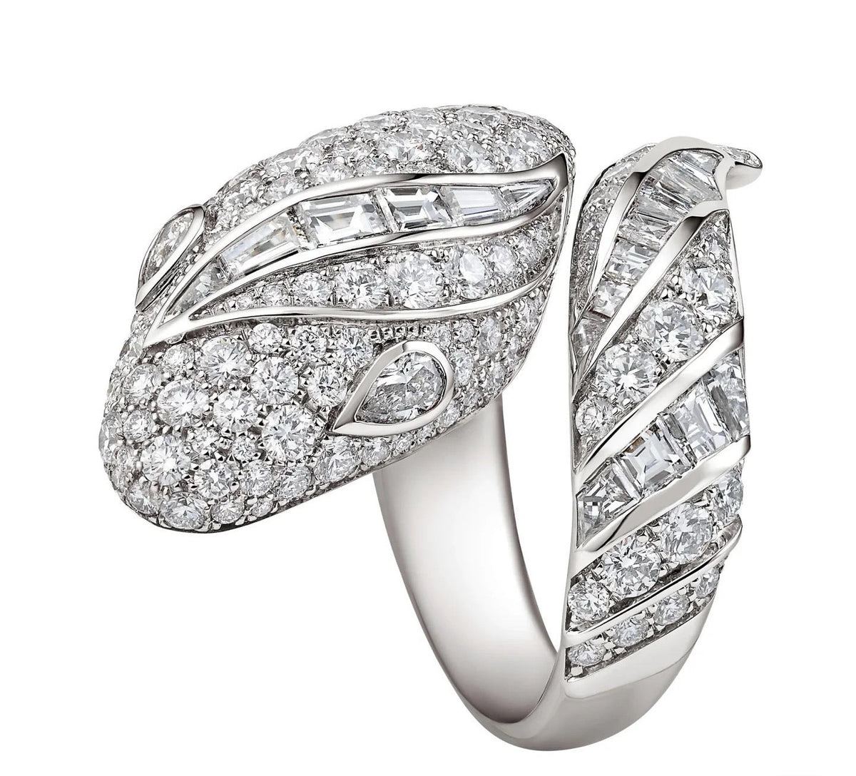 [BV JEWELRY]BRAND NEW LUXURY SILVER SNAKE RING