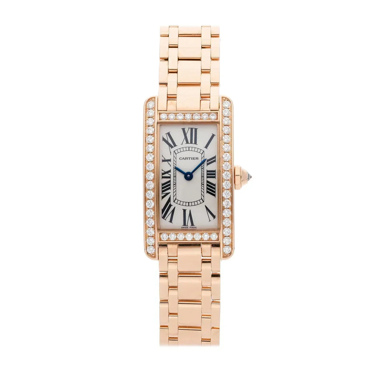 CC Tank Americaine Rose Gold Diamond Quartz WatchCARTI WATCH