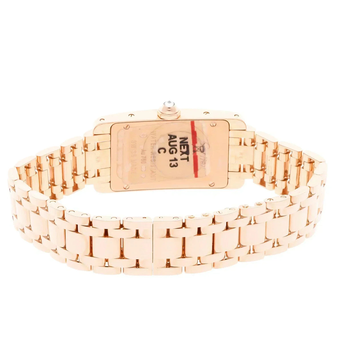 CC Tank Americaine Rose Gold Diamond Quartz WatchCARTI WATCH
