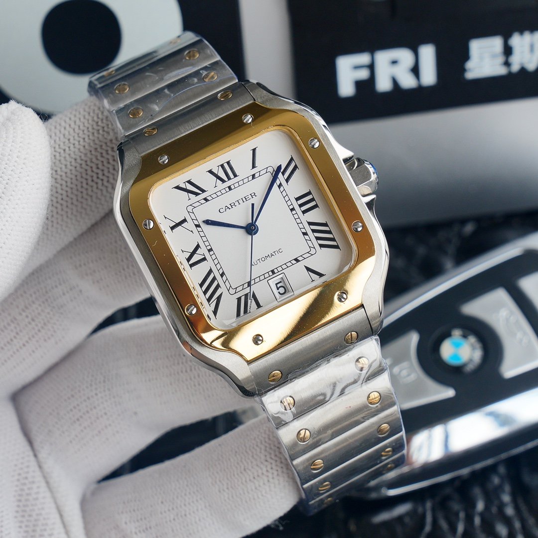 SANTOS DE CARTIE 39MM TWO-TONE CARTI WATCH