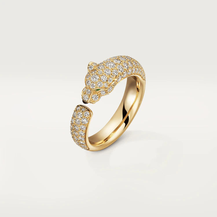 CCjewelry PANTHERE PINK GOLD DIAMOND RING